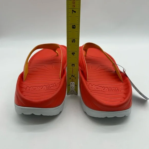 HOKA Ora Recovery Flip Fiesta Amber Yellow Men’s Size 10 Comfort Sandals NWT